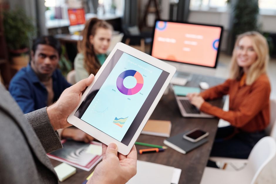 Illustration für Online Marketing Kurse und Lern-Community